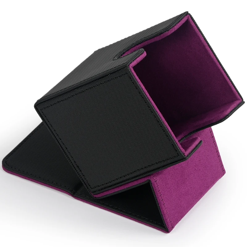 Caja Para Cartas Commander Impresa En 3D Con Cierre Magnético | Capacidad Para 100 Cartas Con Doble Funda | PLA Ecológico | Diseño Estrella Octagonal | Compatible Con MTG