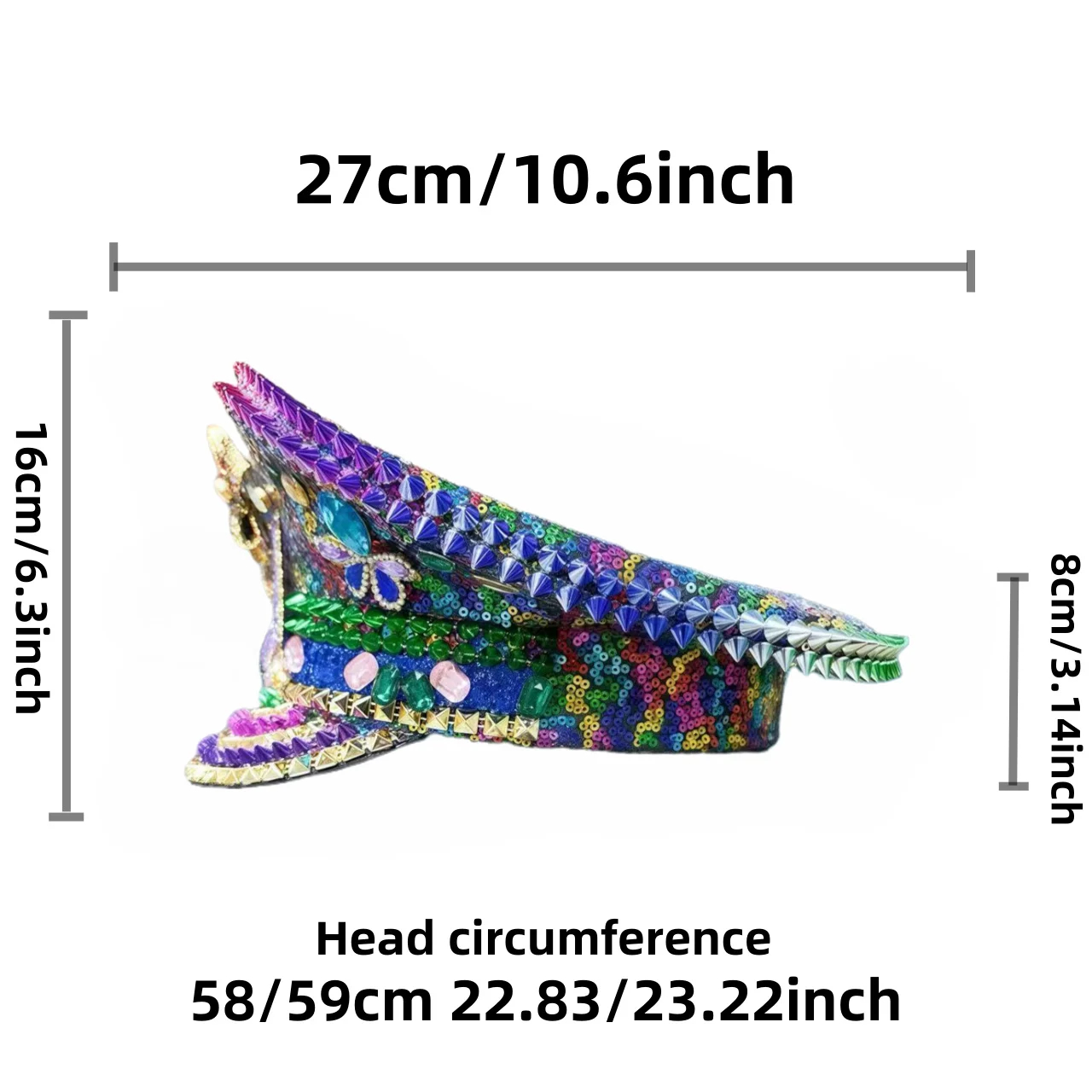 Spring Captains Hat for Men Unisex Handmade Steampunk Burning Man Mardi Gras Hat Masquerade 80% off HongLuan