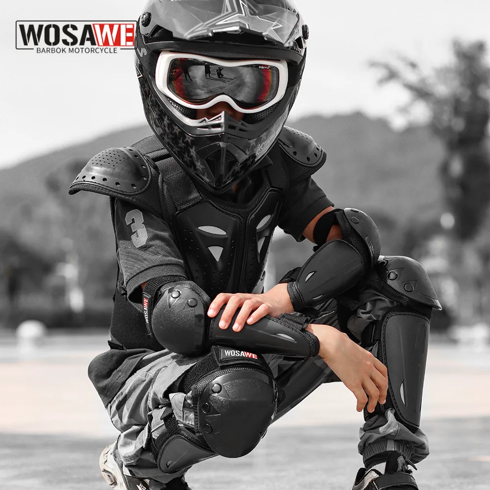 Casque Moto Enfant Casque de Marque Motocross Racing Armure
