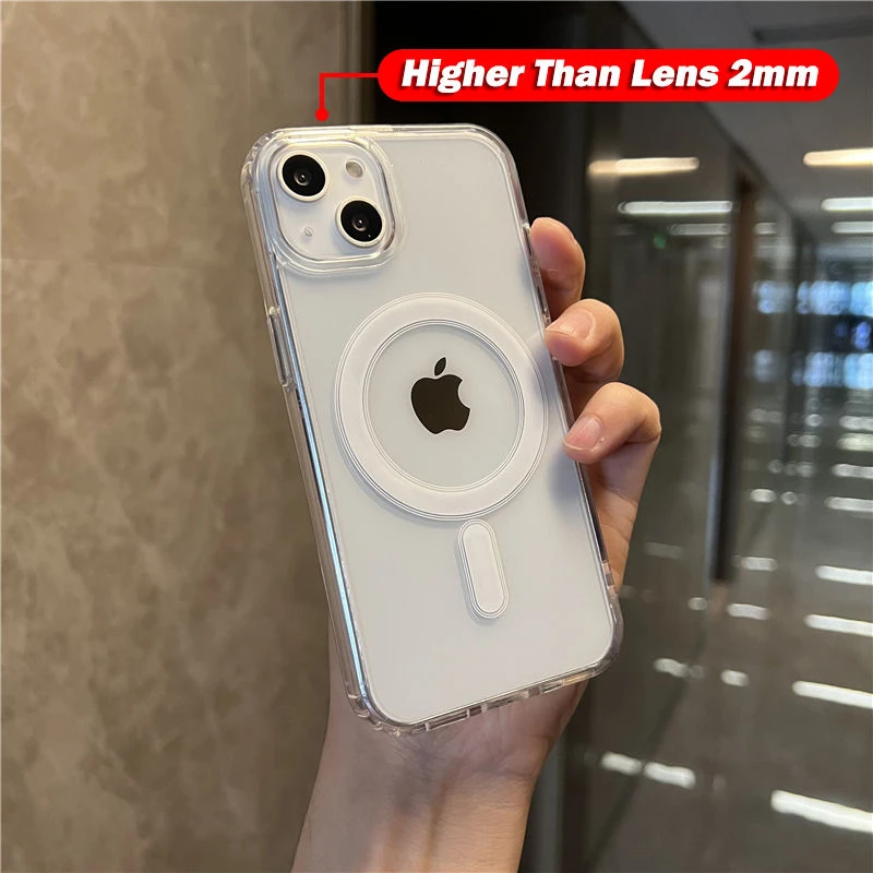 Shockproof Magsafe Magnetic Wireless Charging Back Cover