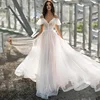 Plus Size Wedding Dress Slimming Lace Flower Off-Shoulder For Heavy Women Smooths Your Silhouette 1