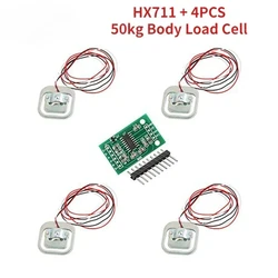 Enhanced 50kg Load Cell Weight Sensor Kit with HX711 Module - DIY Strain Gauge for Scale and Pressure Measurement (1set)