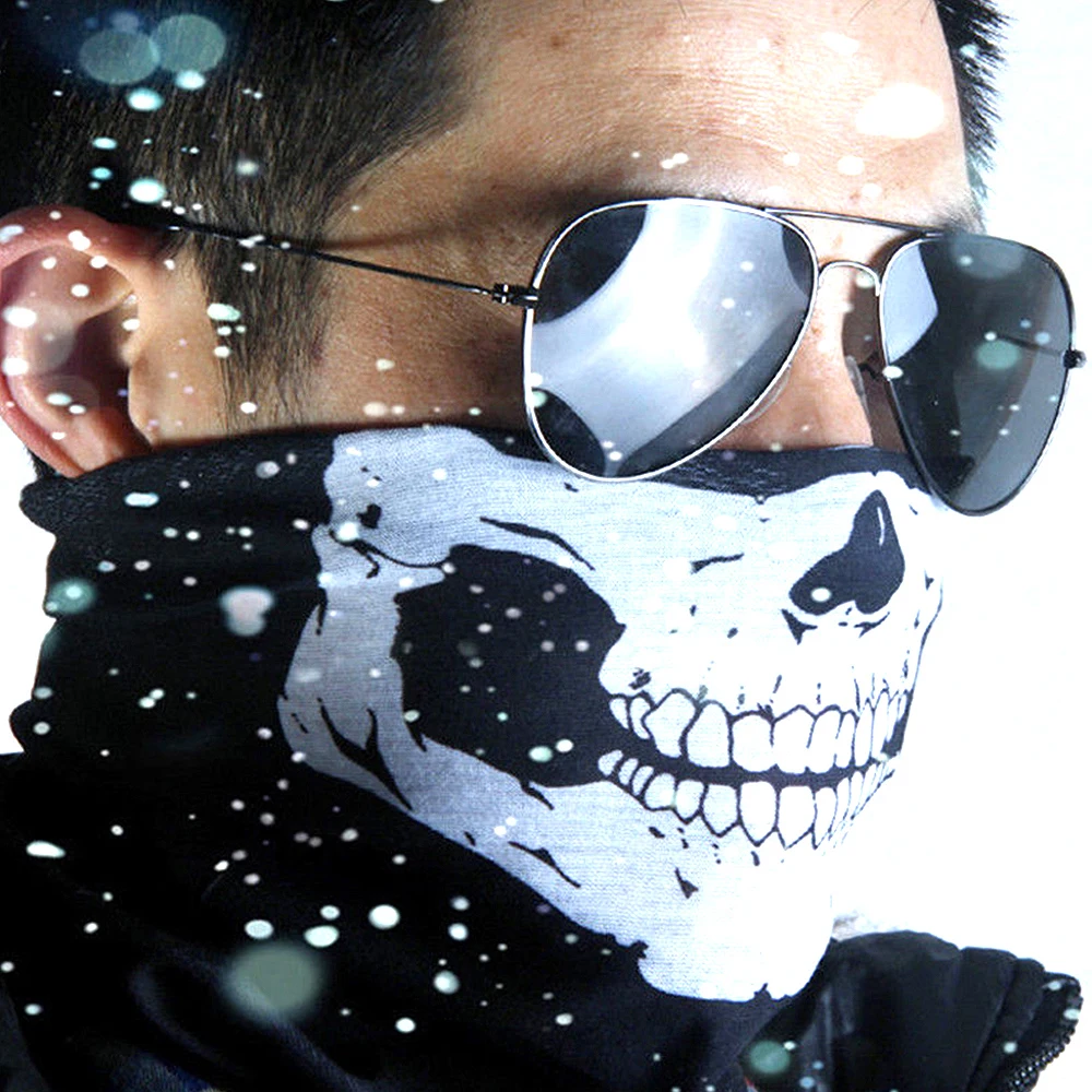 Skull Mask Moto Neck Face Per Yamaha Tiger 1050 Sport 1200 Explorer 800 Xc Xcx Xr Xrx