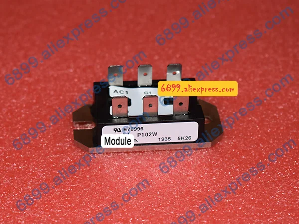 P102W SCR Module HY-BRIDGE Single Phase-SCRs/Diodes 600V 25A 8-PACE-PAK Approximate weight:58g(2.0oz.)