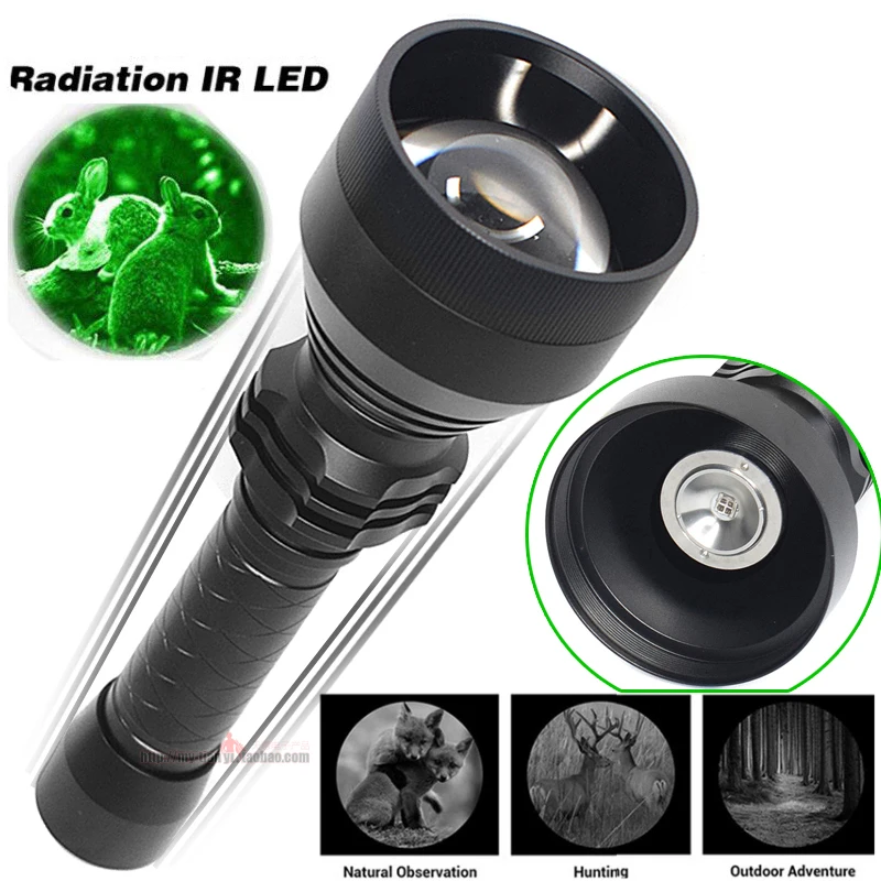 

Surveillance camera light source LED focus long-range 10W infrared 850/940NM night vision fill light flashlight