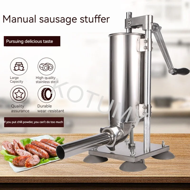 Fill Sausage Stainless Sausage Meat Homemade 4L Manual Syringe Machine Stuffer Steel Filling sausage stuffing machine