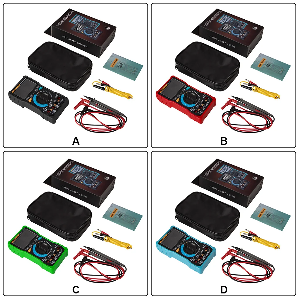 

ANENG-V8 Multimeter Digital Backlight Detector Non-contact Temperature Tester Multifunctional Professional Meter Red