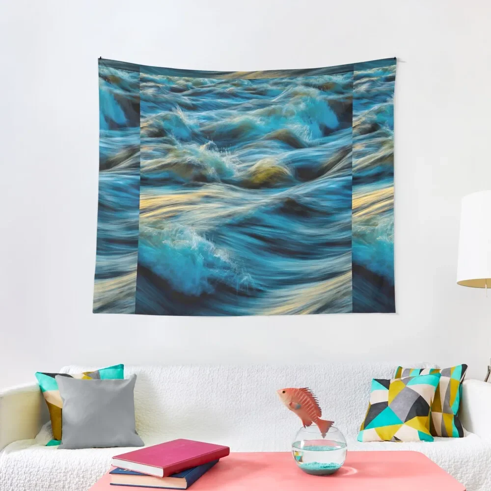 

dreamy ocean waves Tapestry Carpet On The Wall Kawaii Room Decor Tapestry