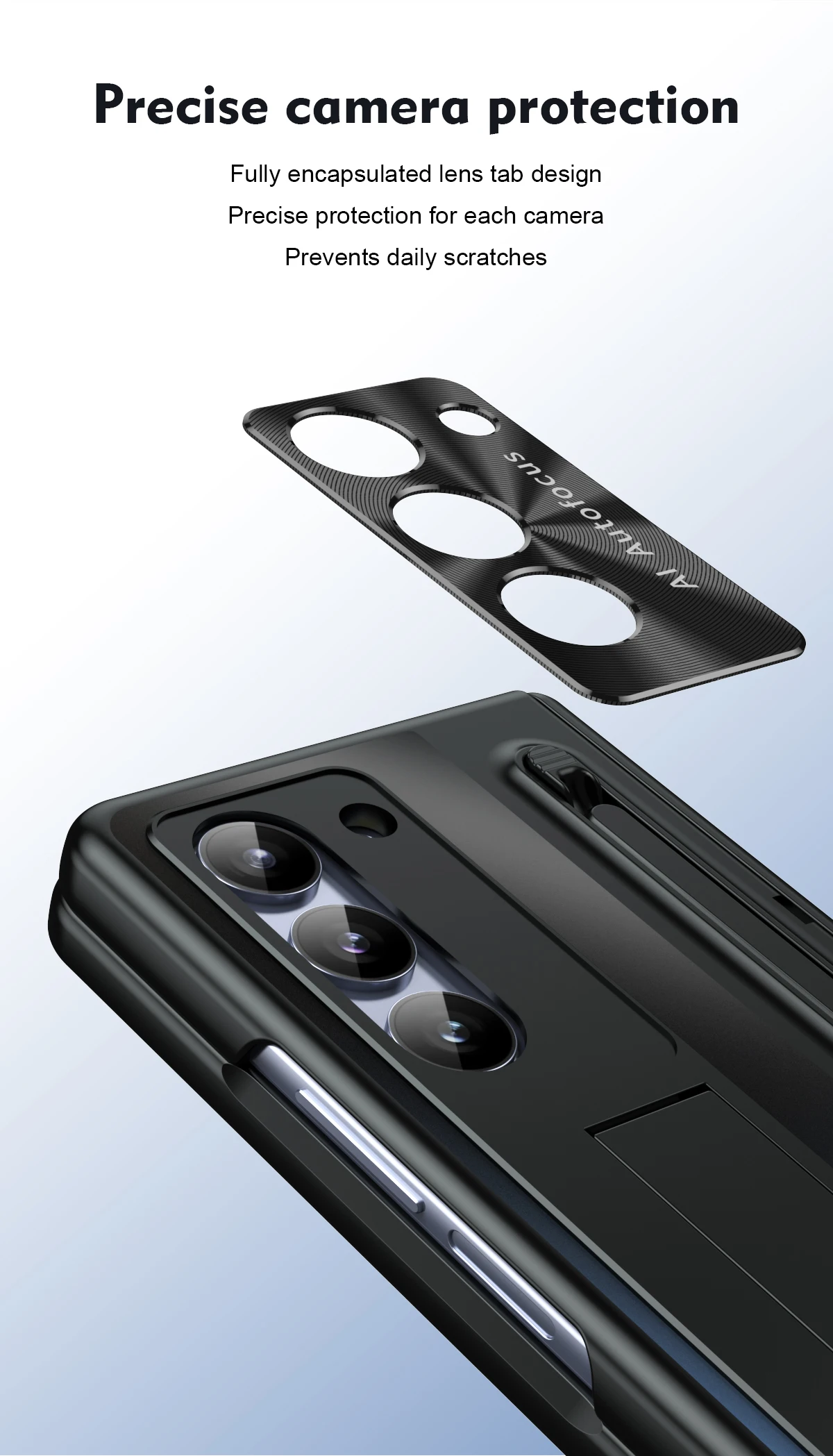 For Samsung Galaxy Z Fold 6 5 4 5G Case Plating Hinge With S Pen 360 Full Screen Protector AG Matte Shockproof Kickstand Cover | Gaffar India