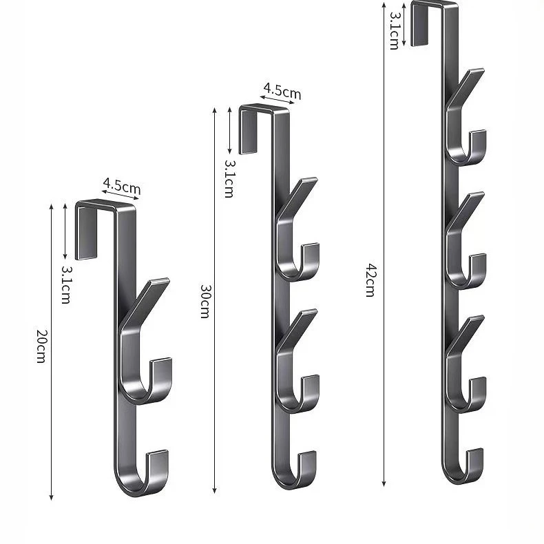 Easy Installation Door Hook Strong Metal Coat Rack Suitable for Clothes Hats and Bags Space Saving Design Bedroom