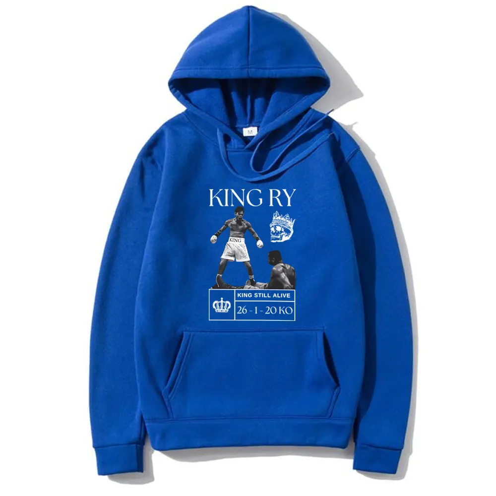King Ry Ryan Carcia Men's Oversized Hoodie Vintage Skull Graphic Hooded Sweatshirt Men Women Fashion King Still Alive Streetwear