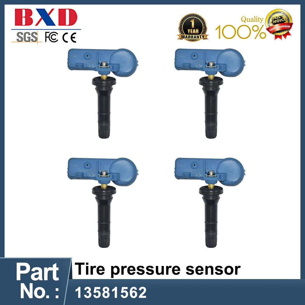 

1/4 шт. датчик давления в шинах для Opel Adam Corsa Van Vauxhall Corsa Van 433 МГц TPMS датчик системы мониторинга давления в шинах 13581562