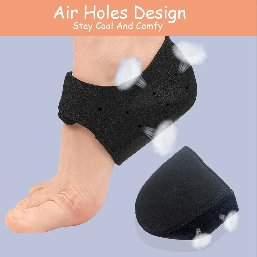 Plantar Fasciitis Silicone Heel Protector for Spurs Shock Absorption Shoes Pads U Cup Half-yard Socks Sleeve Pain Relief Insoles heel protector heel protector pads