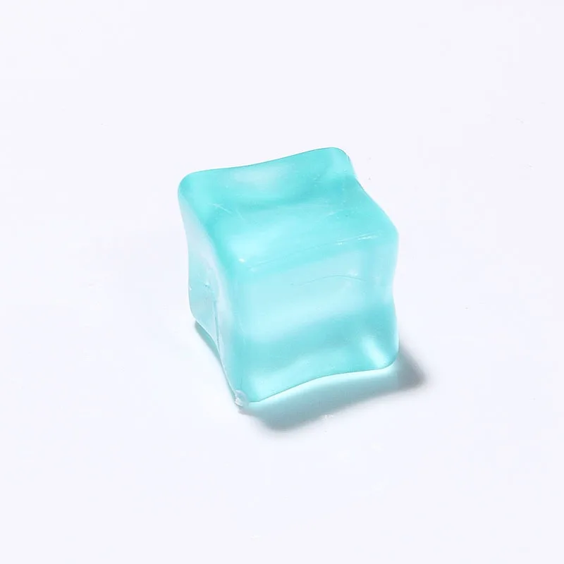 Square Reusable 3D Noctilucent Multicolor Ice Cubes For Decoration Ice Cubes DIY Mobile Phone Pendant Refrigerator Accessories