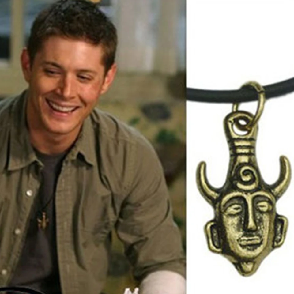 Anjo Wicca Dean Winchester Jensen Ackles Sobrenatural amuleto pingente  colar Drop Ship - AliExpress, image size:960x960