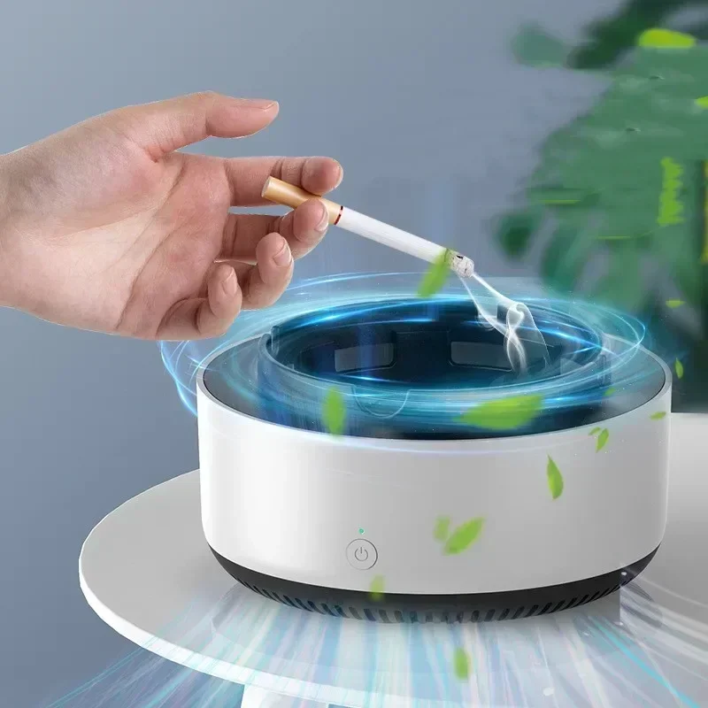 Smoke Removal Air Purification Ashtray Anion Purification Practical Automatic Purifier Ashtray Portable Gadgets For Car Ashtray 1