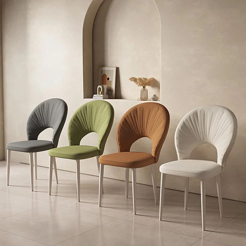 

Upholstered White Dining Chair Regale Unique Modern Apartment Dining Chair Balcony Ergonomic Sillas De Comedor House Furnitures