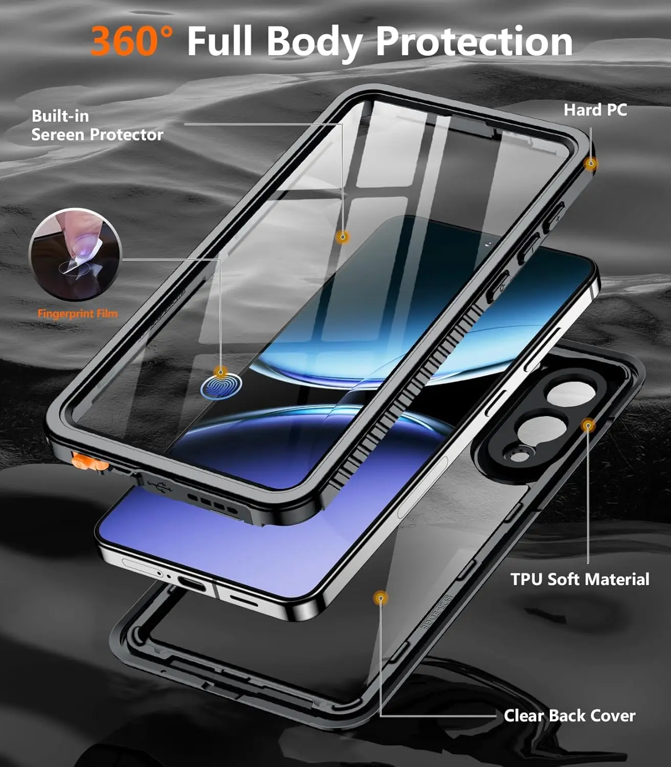 Ultimate Waterproof Heavy Duty Shockproof Phone Case - IP68 Full Protection Cover