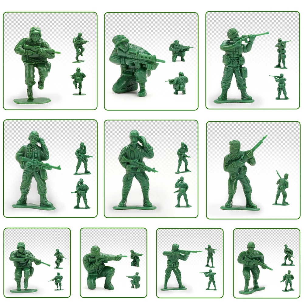 ViiKONDO 陸軍男性おもちゃの兵士アクションフィギュア軍事プレイ
