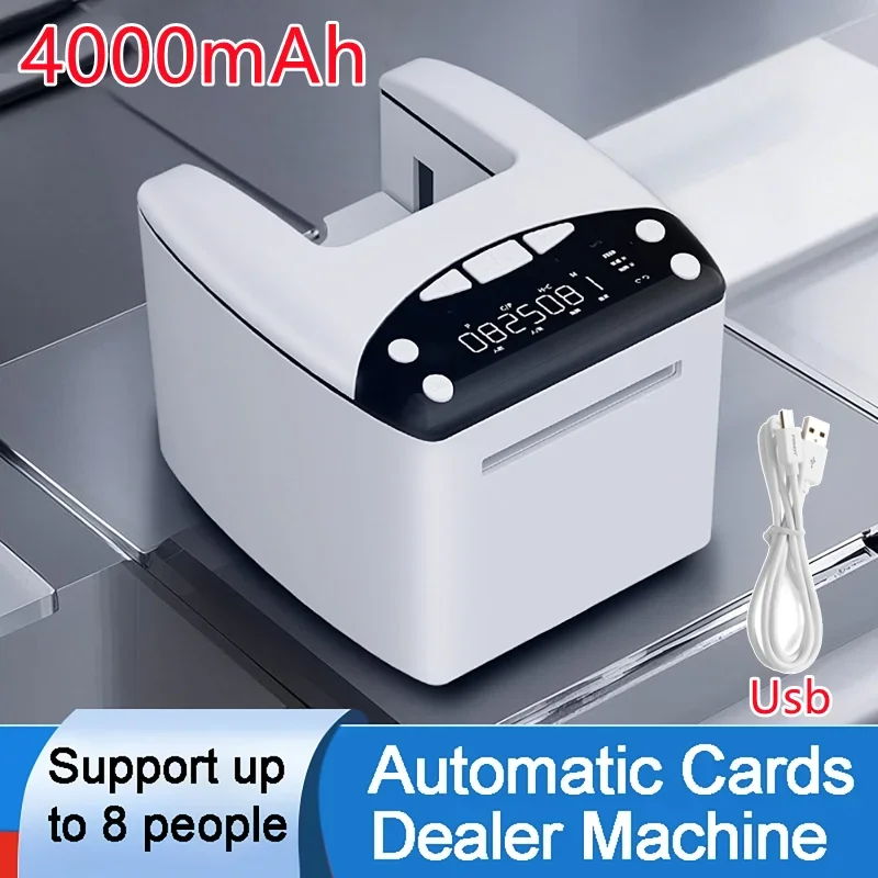 4000mAh Adjustable Rechargeable Automatic Card Dealer Machine Playing ...