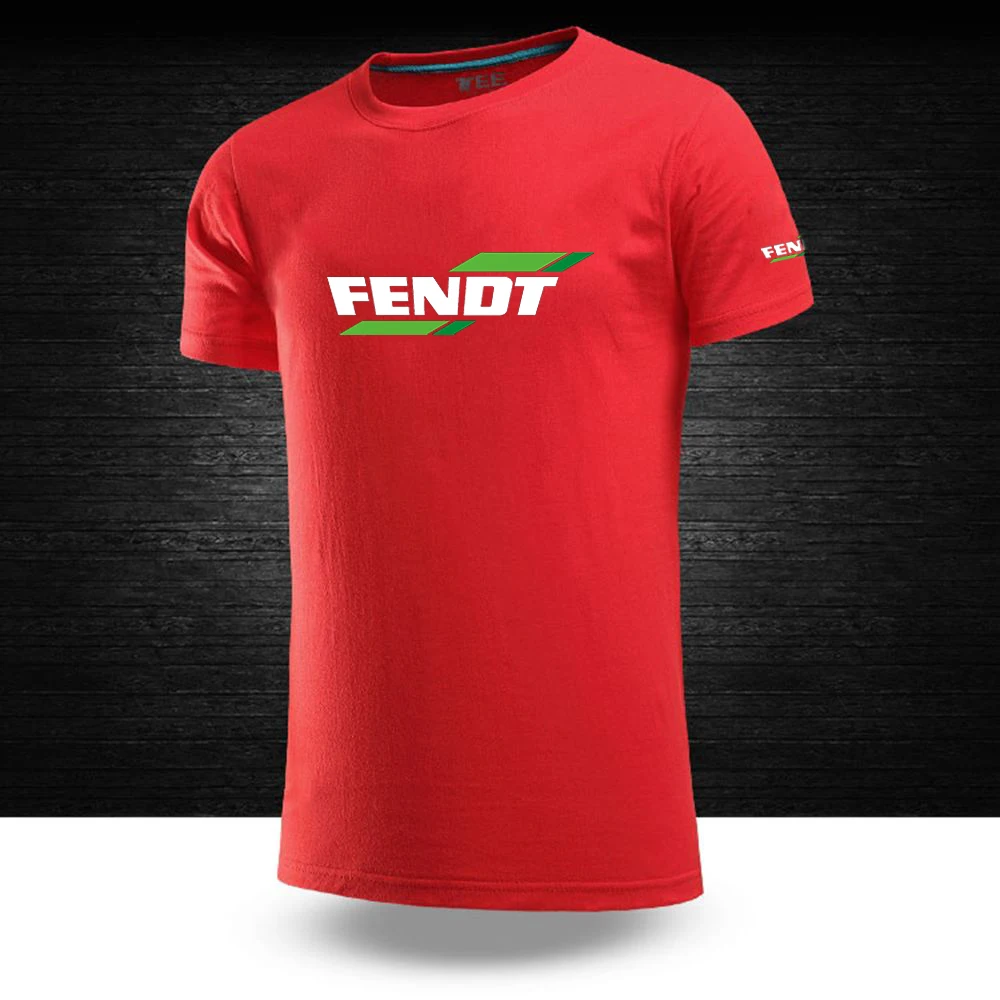 FENDT 2023 Men's Summer style Cotton T-shirt Male high-quality Leisure Fashionable popular Clothing Short Sleeve O-Neck tops