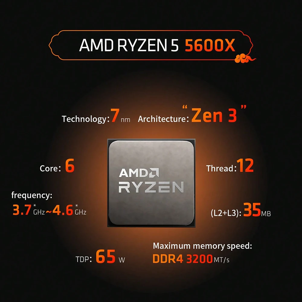 【2~3回使用】AMD Ryzen5 5600X　6コア / 12スレッド Amazon | AMD Ryzen 5 5600, with Wraith Stealth Cooler 3.5GHz