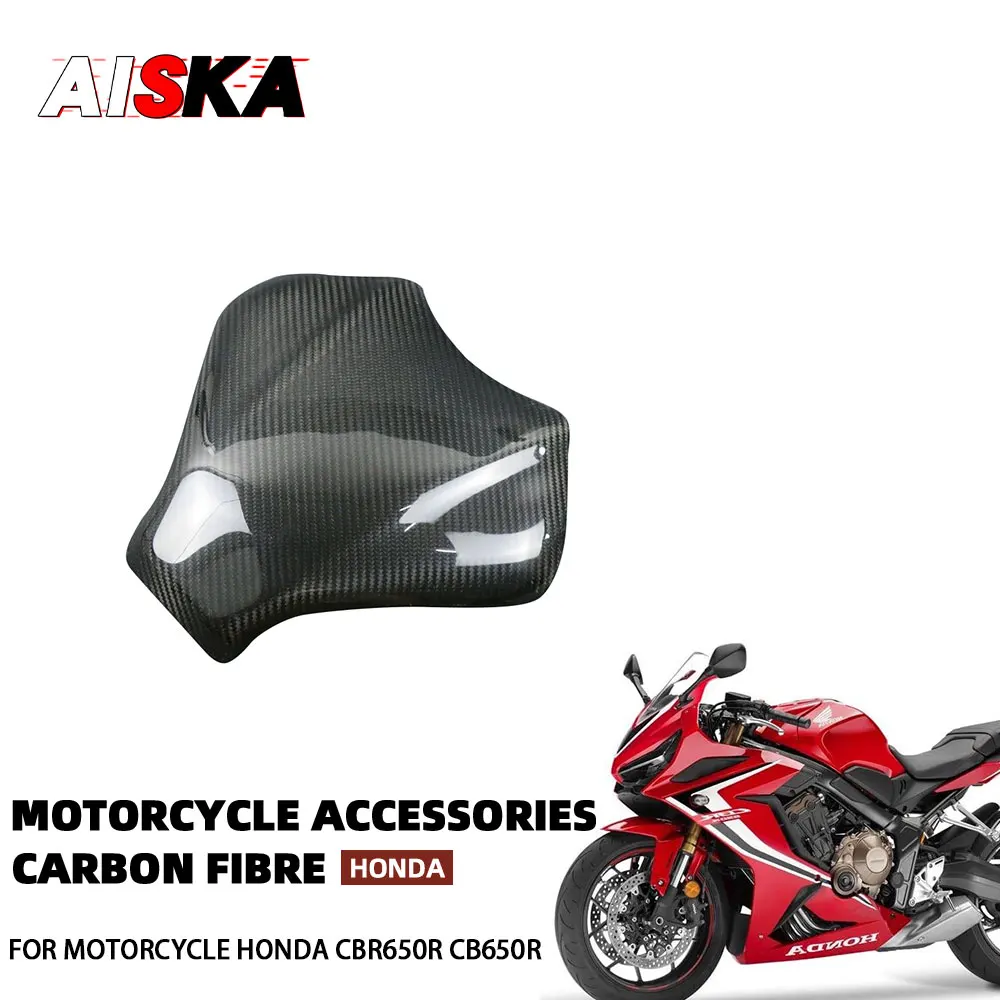 

For HONDA CBR650R CB650R 2019 - 2023 100% Carbon Fiber Motorcycle Parts Tank Cover Protector Fairings