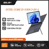 Tablets Intel Core i3-1220p N100 2 in 1 16inch 12GB RAM 2TB SSD Touchscreens HD Camera Window 11 Portable Gaming Laptop PC 1