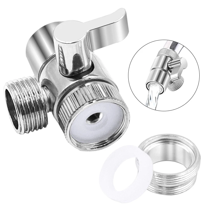 

Zinc Alloy Switch Faucet Adapter Kitchen Sink Splitter Diverter Valve Water Tap Connector For Toilet Bidet Shower Bathroom Use