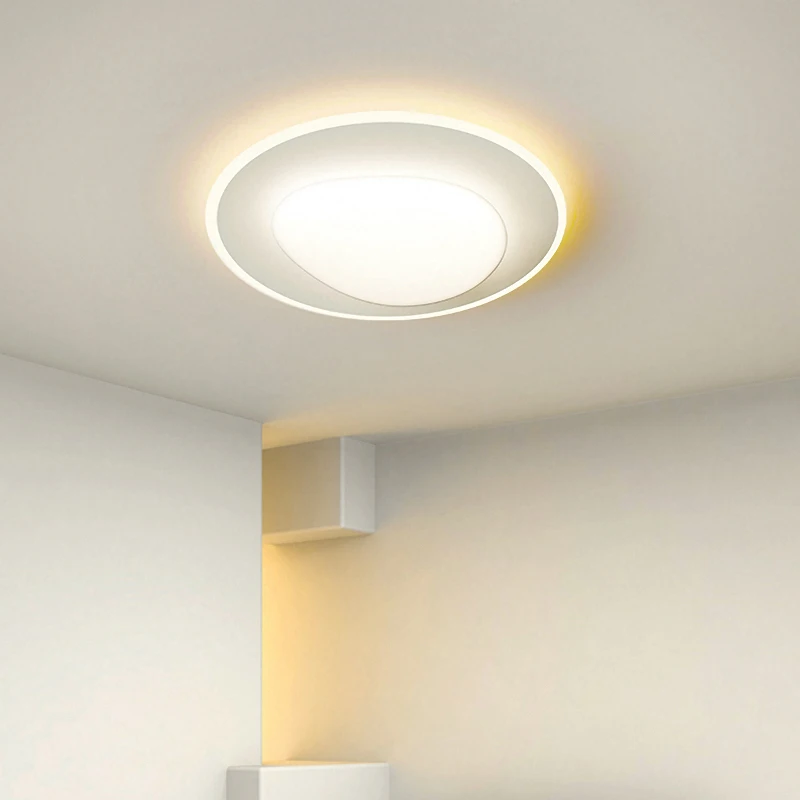 

JJC Goose Warm Stone Lamp Modern Bedroom Lamp Nordic Minimalist Style Round Lamp Bedroom Ceiling Lamp 110V-240V Ceiling Lamp
