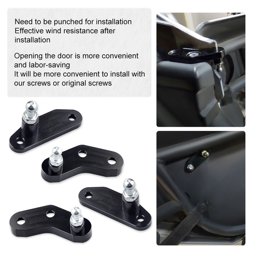 Anodized Door Opener Kit Stable Spring Hydraulic Buffer Adjustable Door Stopper Speed Mute For Can-Am Maverick X3 Max 2017-2021