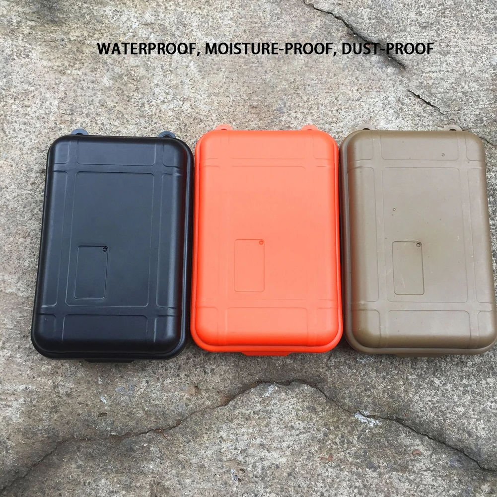 Outdoor Shockproof AntiPressure Airtight Survival Case Waterproof Container Storage Carry Box Sealed Case Fishing Carry Box (A