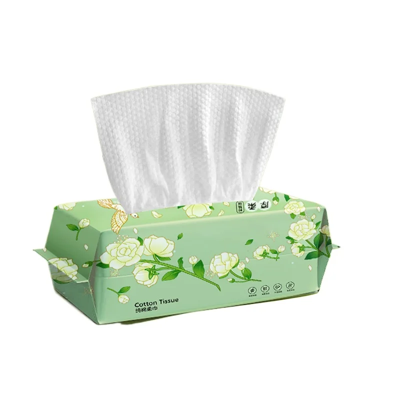 30/40pcs Face Towel Pearl Pattern Disposable Face Cleaning Tissue Soft Cotton Wet Dry Use Makeup Remover Towel Beauty Wipe