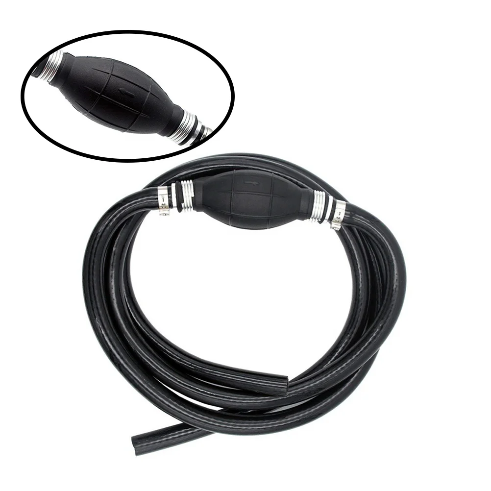 

10mm Black Bulb Type Fuel Line Assembly Rubber Fuel Transfer Vacuum Fuel Line Gasoline Petrol Pump for Marine Boat