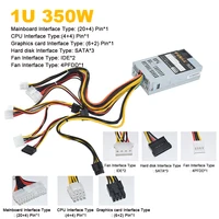 JULONGFENGBAO ใหม่ ATX 350W PSU สําหรับ NAS POS ลงทะเบียนเงินสดเครื่อง 180-264V 24Pin สําหรับ Mini ITX กรณีขนาดเล็ก 1U Flex PC Power Supply 2