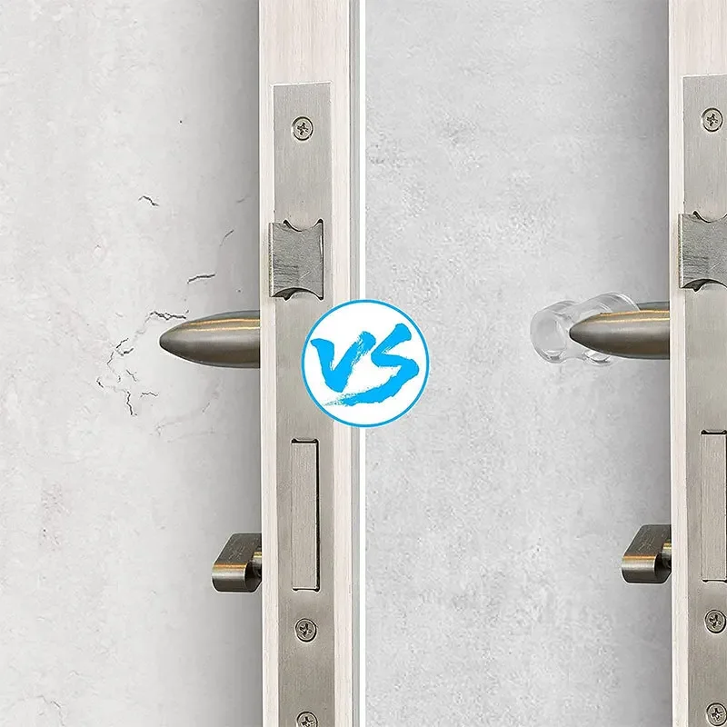 Door Stopper Transparent Silica Gel Door Handle Wall Protection Doorknob Bumper Walls Furniture Protective