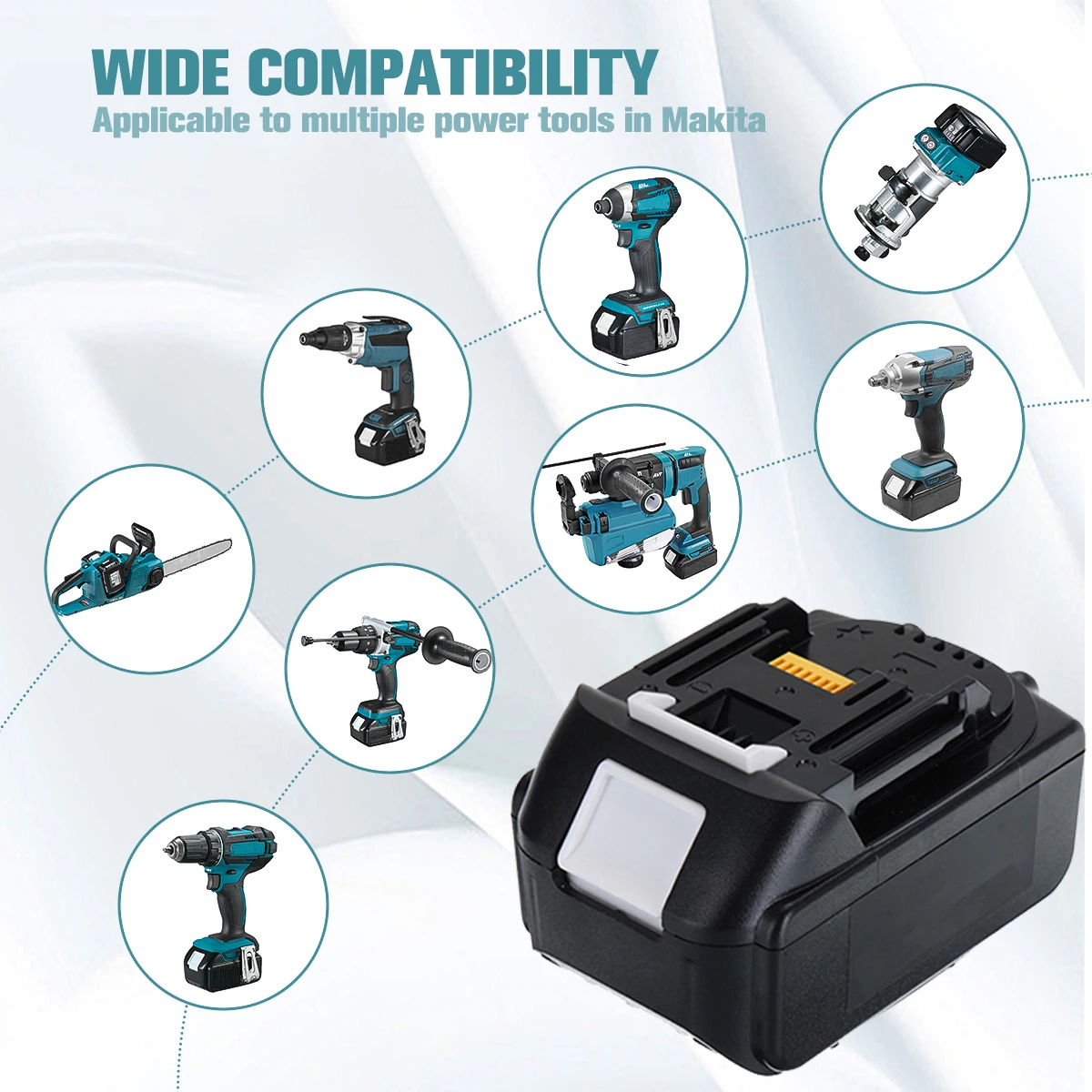 vice grip 18V Battery / Charger For Makita Tool Rechargeable BL1860  BL1840 BL1850 BL1830 BL1860B LXT400 6.0Ah 9000mAh Lithium Battery boring bar