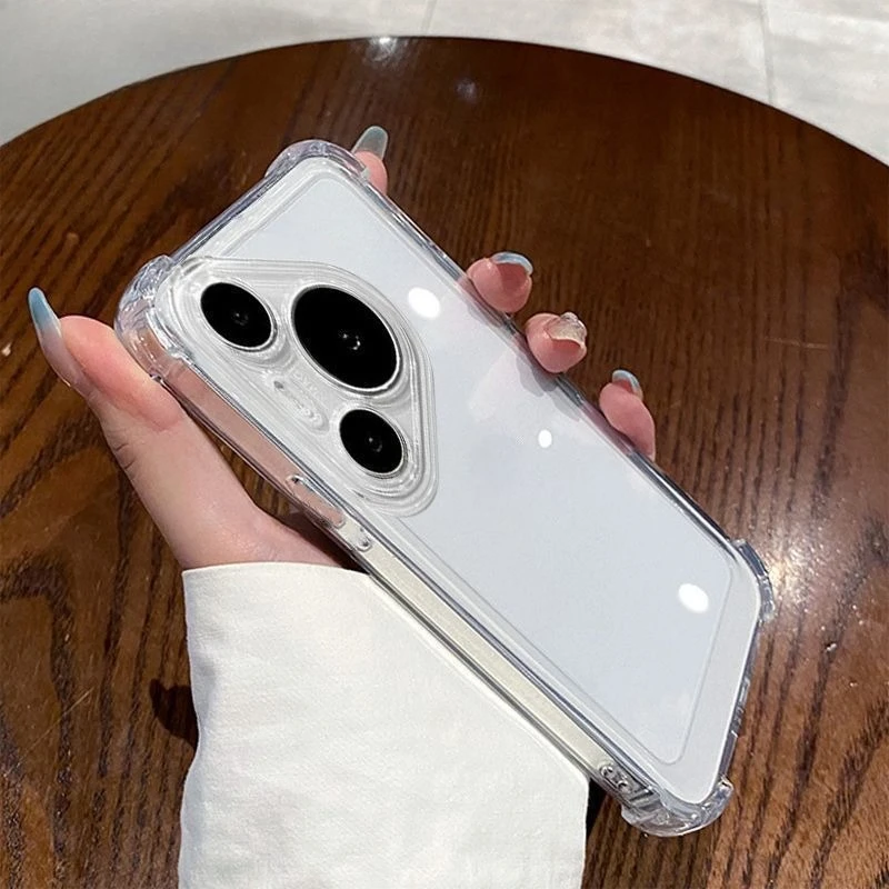 Clear Silicone Shockproof TPU Cover - Skin Friendly Case