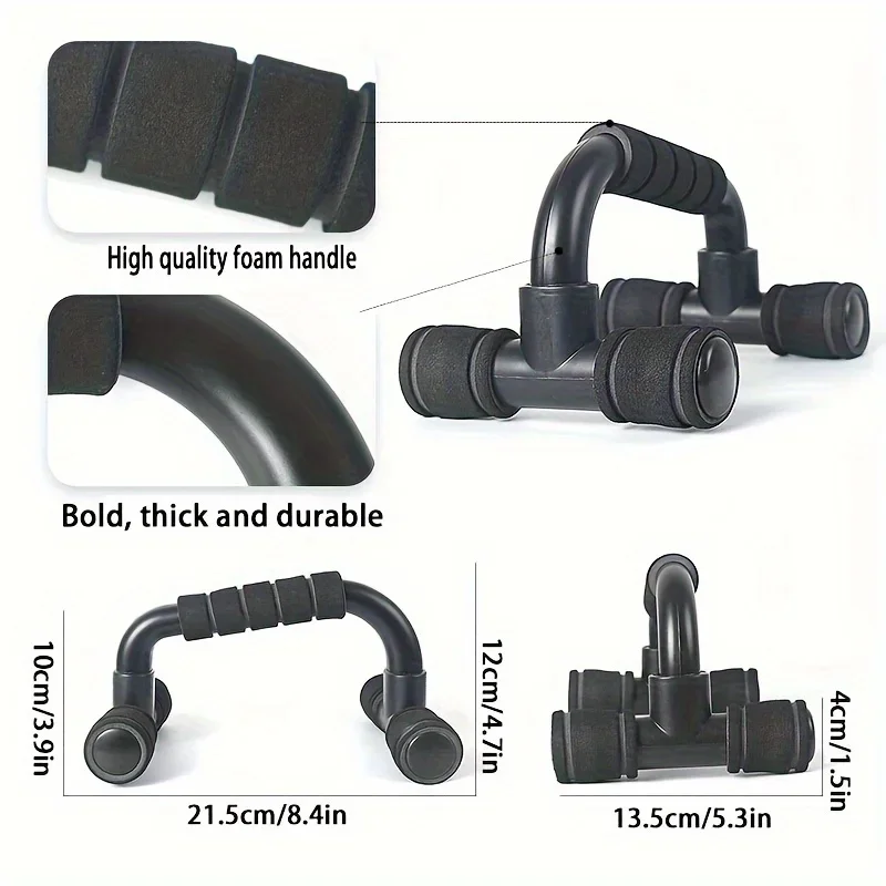 A Pair of H-shaped Push-ups for Chest and Arm Muscle Training Core Strength Training