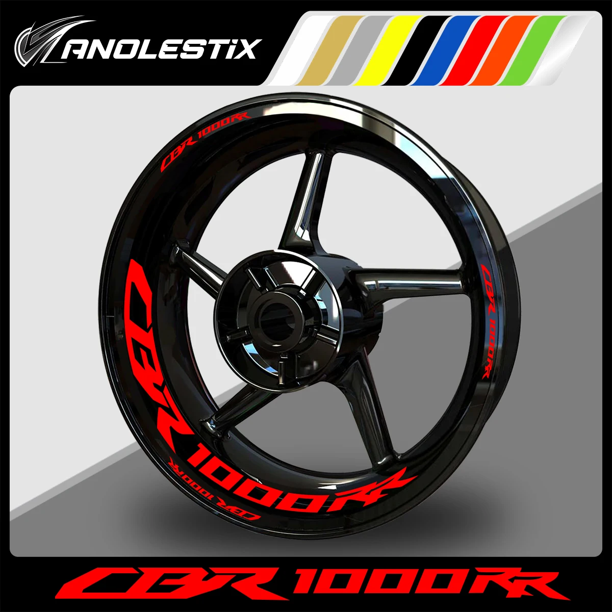 AnoleStix Reflective Motorcycle Wheel Sticker Hub Decal Rim Stripe Tape For Honda CBR 1000RR 2017 2018 2019 2020 2021 2022 motorcycle stickers waterproof decal cbr650r 2022 accessories for honda cbr650 cbr 650r 650 r 2019 2020 2021 motorcycle sticker