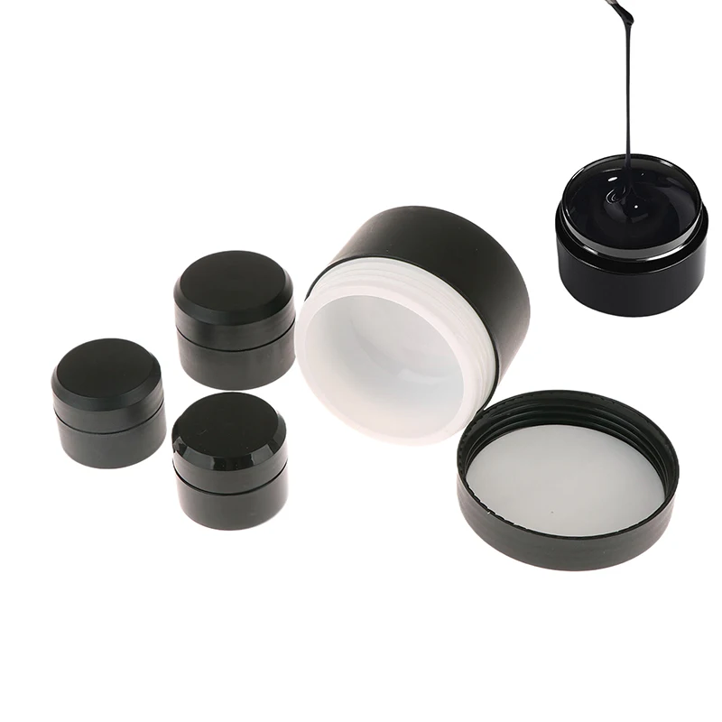 Empty Plastic Nail Art Cosmetic Storage Jars