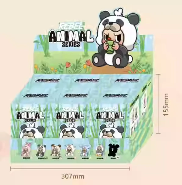 TOUCH BOOM REBEL BEAR Animal Series Vinyl Face Toys Blind Box