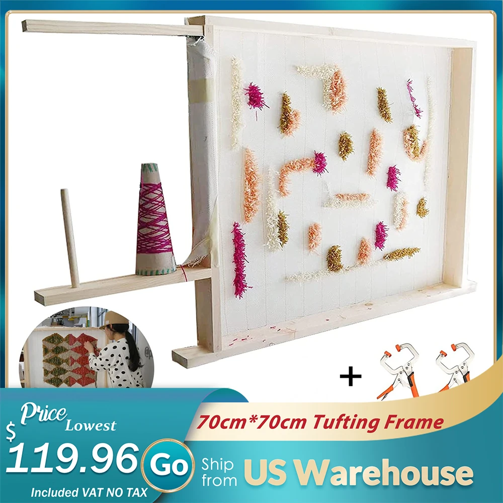 Tufting Frame Large tuft Frame Rug tuft Frame Punch Needle Frame Tufting Carpet Making Frame for
