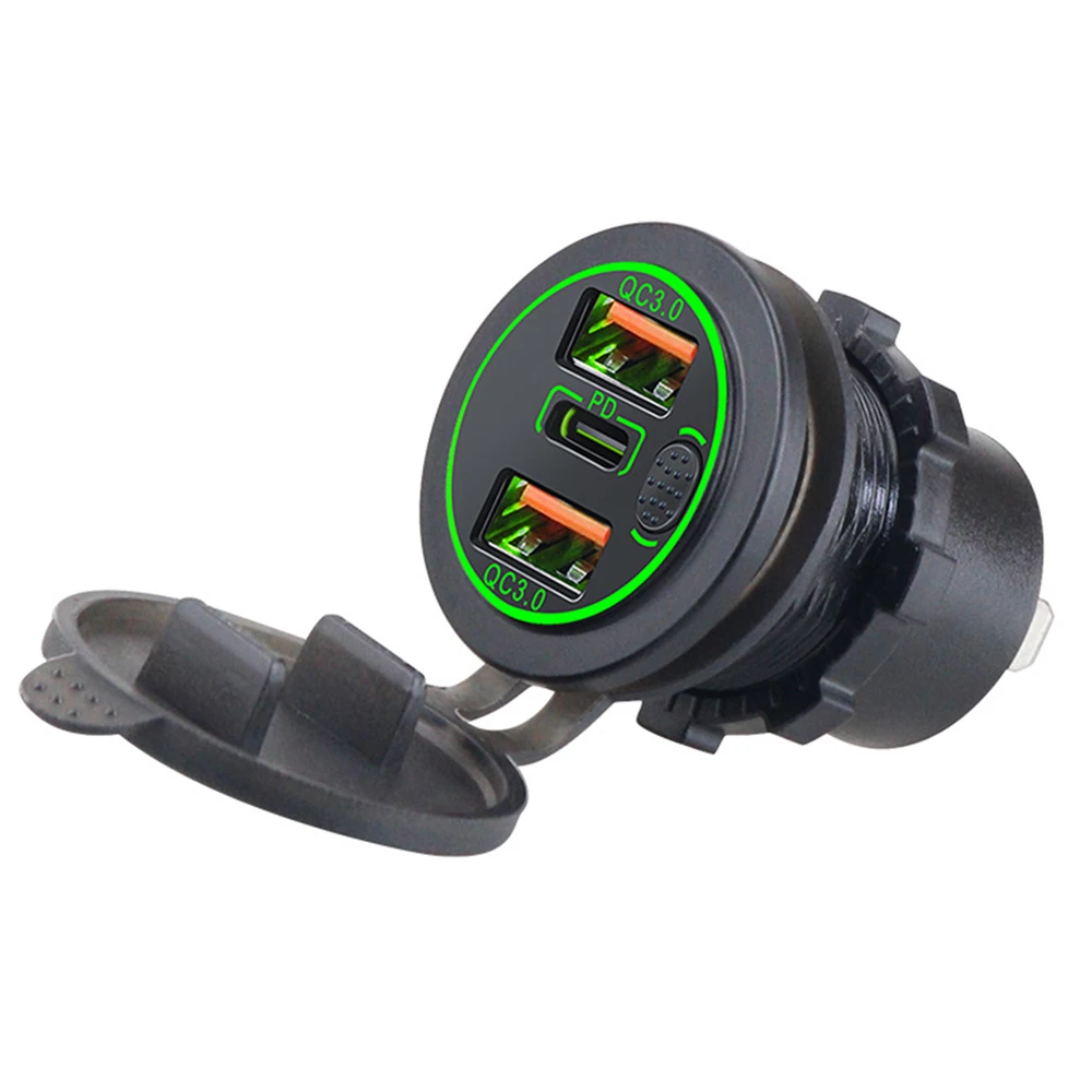  QC 3.0 USB  , 3 Ʈ   , PD CŸ  ,  ܼƮ  , 12V, 24V, 18W