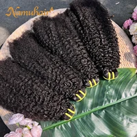 Extensions de Cheveux Humains 100% Naturels Vietnamiens Bruts Vierge Afro Kinky Curly 4C, 1/3/4 Paquets, Tissage Rapide, Couleur Naturelle 1