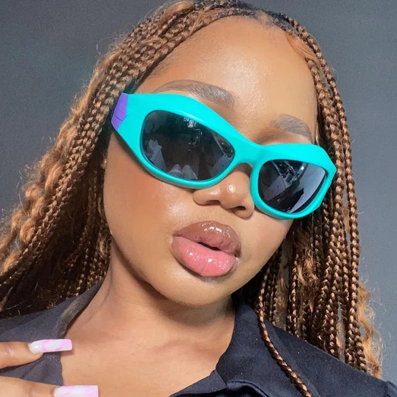 

Cyberpunk Y2K Sunglasses Women Luxury Brand Designer Sun Glasses for Men Sports Goggles UV400 New Fashion Mirror Cat Eye Eyewear