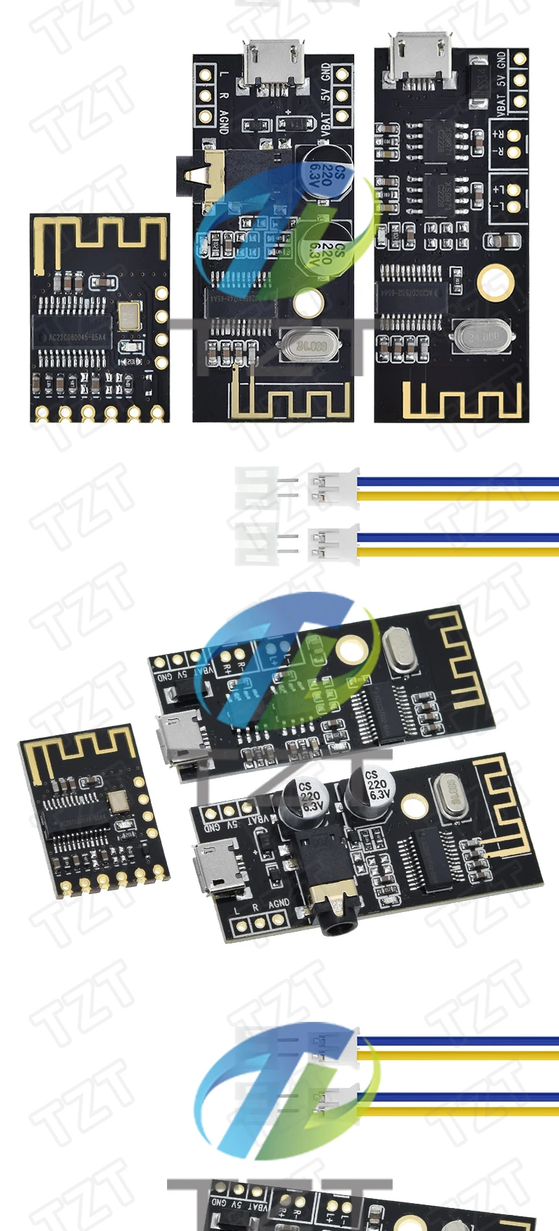 TZT 1/3PCS MH-MX8 MP3 Decoder Board Bluetooth 5,0 Audio Modul Verlustfreie Stereo DIY Refit Lautsprecher Hohe fidelity HIFI – Detail 8