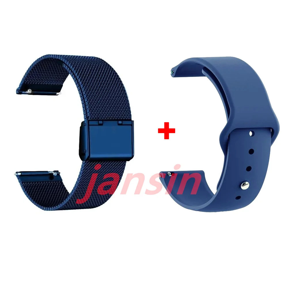 Dual-Pack Metal Watch Strap - 20mm/22mm Replacement Bands