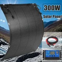 Kit de panneaux solaires 300W, cellule solaire Flexible 18V, étanche, chargeur haute puissance pour la maison, Camping en plein air, Yacht, camping-car, voiture, bateau RV 1