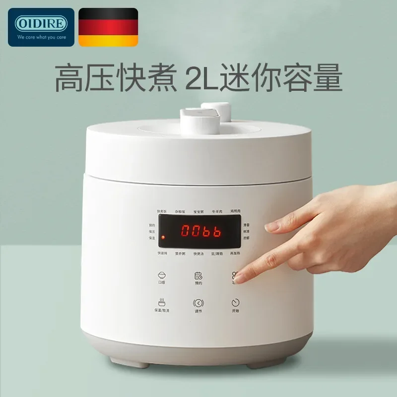 Electric Pressure Cooker Small Automatic Rice Smart High Mini For 2 People Compact Kitchen Appliance 1000W Easy Cooking 2